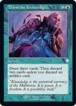 Image for Thirst for Knowledge (Retro Frame) (Commander: The Brothers' War) (96) - Magic: The Gathering