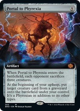 Image for Portal to Phyrexia (Extended Art) (The Brothers' War) (365) - Magic: The Gathering