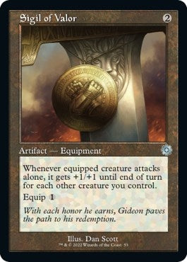 Image for Sigil of Valor (The Brothers' War: Retro Frame Artifacts) (53) - Magic: The Gathering