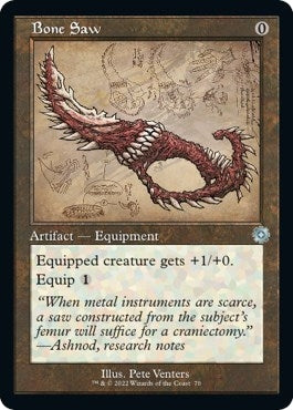 Image for Bone Saw (Schematic) (The Brothers' War: Retro Frame Artifacts) (70) - Magic: The Gathering