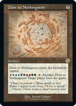 Image for Door to Nothingness (Schematic) (The Brothers' War: Retro Frame Artifacts) (77) - Magic: The Gathering