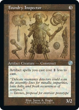 Image for Foundry Inspector (Schematic) (The Brothers' War: Retro Frame Artifacts) (79) - Magic: The Gathering