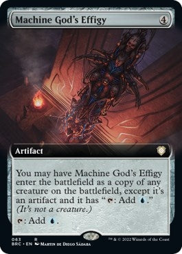 Image for Machine God's Effigy (Extended Art) (Commander: The Brothers' War) (63) - Magic: The Gathering