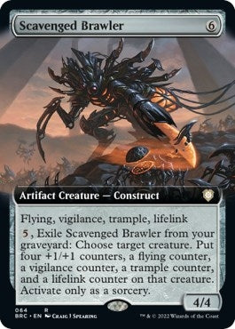 Image for Scavenged Brawler (Extended Art) (Commander: The Brothers' War) (64) - Magic: The Gathering