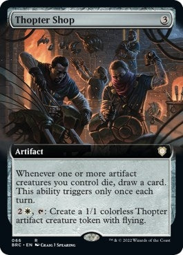 Image for Thopter Shop (Extended Art) (Commander: The Brothers' War) (66) - Magic: The Gathering
