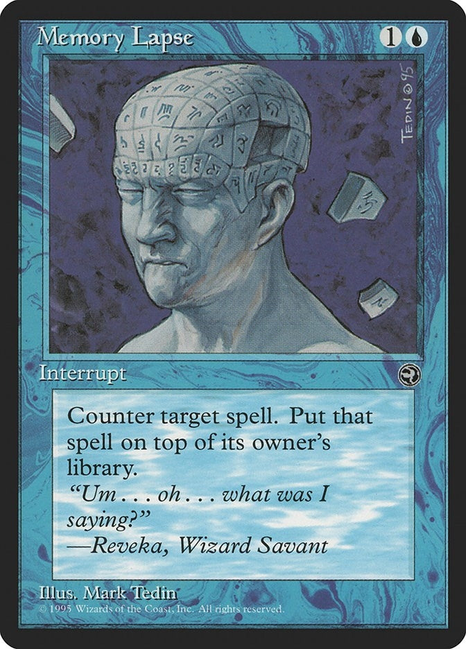 Image for Memory Lapse (Homelands) (32) - Magic: The Gathering