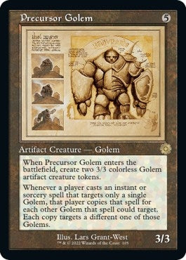 Image for Precursor Golem (Schematic) (The Brothers' War: Retro Frame Artifacts) (105) - Magic: The Gathering
