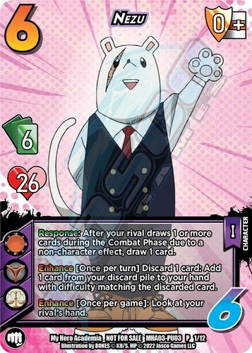 Image for Nezu (Plus Ultra Pack 3) (UniVersus: My Hero Academia Promo Cards) (MHA-PU03 P 1/12) - UniVersus