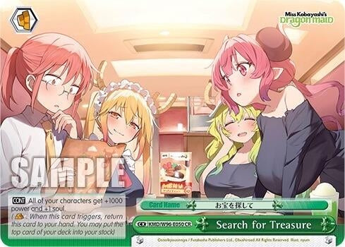 Image for Search for Treasure (Miss Kobayashi's Dragon Maid) (KMD/W96-E050 CR) - Weiss Schwarz