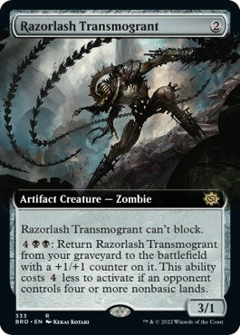 Image for Razorlash Transmogrant (Extended Art) (The Brothers' War) (333) - Magic: The Gathering