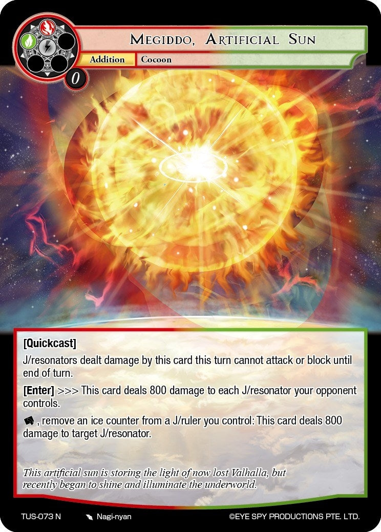 Image for Megiddo, Artificial Sun (The Underworld of Secrets) (TUS-073 N) - Force of Will