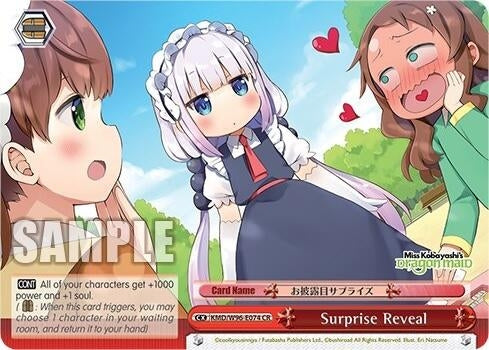 Image for Surprise Reveal (Miss Kobayashi's Dragon Maid) (KMD/W96-E074 CR) - Weiss Schwarz