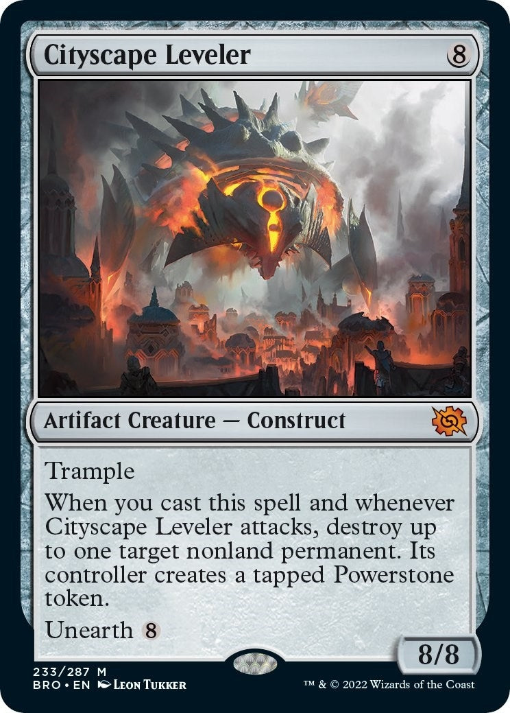 Image for Cityscape Leveler (The Brothers' War) (233) - Magic: The Gathering