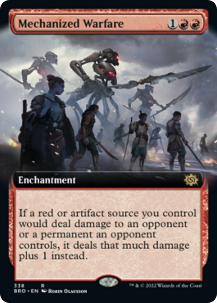 Image for Mechanized Warfare (Extended Art) (The Brothers' War) (338) - Magic: The Gathering