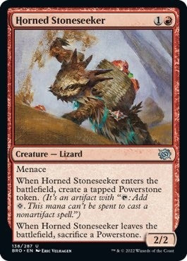 Image for Horned Stoneseeker (The Brothers' War) (138) - Magic: The Gathering