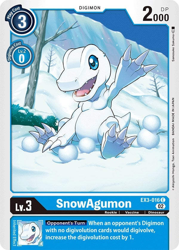 Image for SnowAgumon (EX03) (3016)