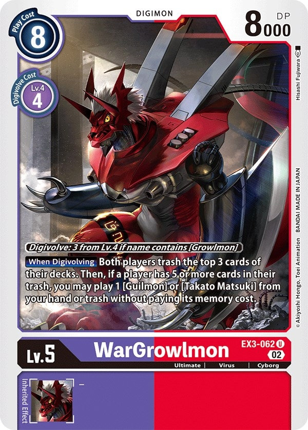 Image for WarGrowlmon (EX03) (3062)