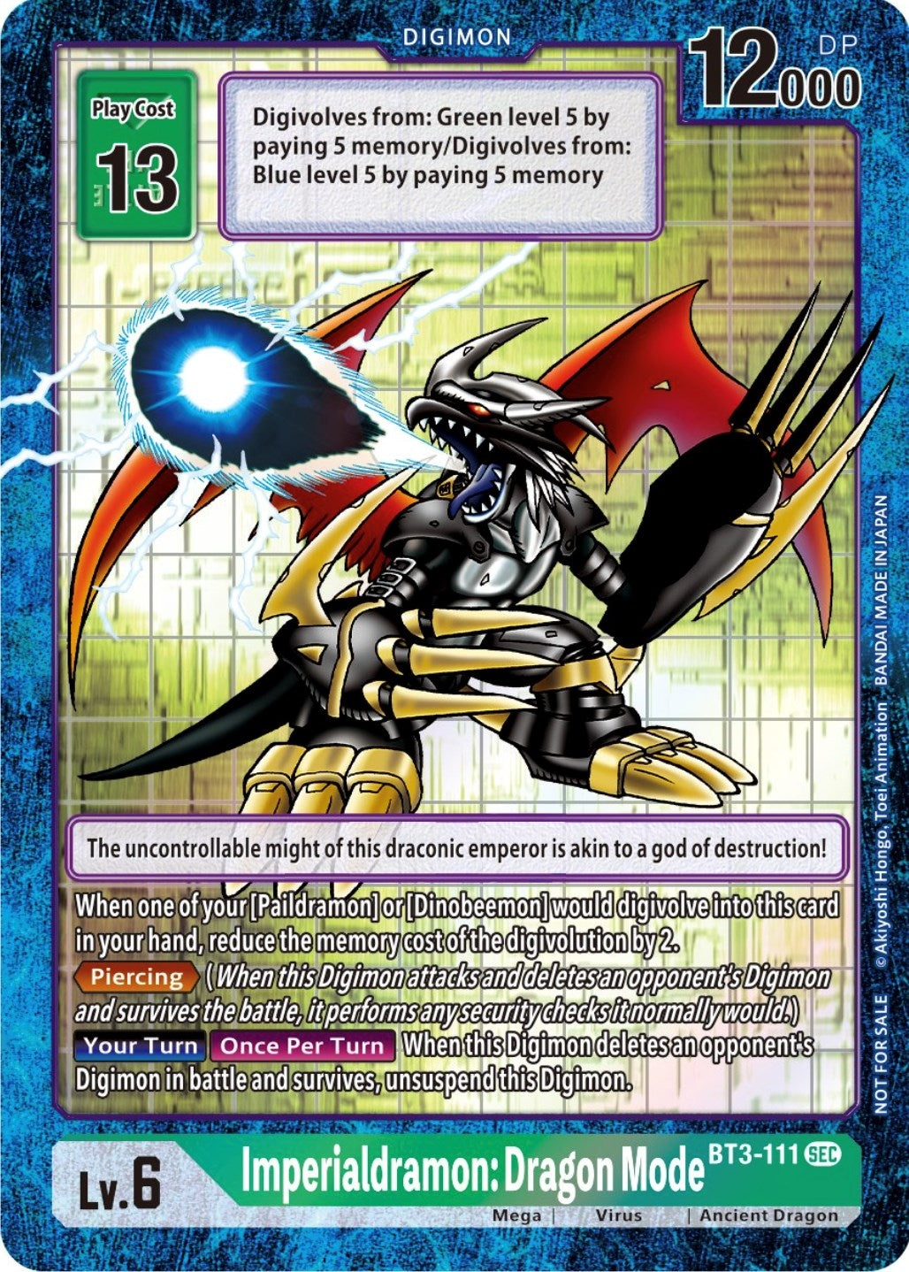 Image for Imperialdramon: Dragon Mode - BT3-111 (Alternate Art) (EX03) (3111)