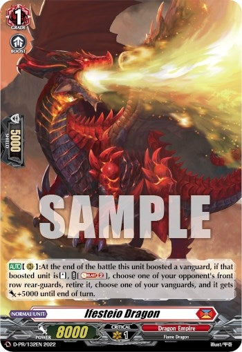Image for Ifesteio Dragon (Foil) (D Promo Cards) (D-PR/132EN) - Cardfight Vanguard