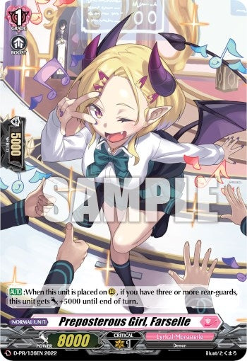 Image for Preposterous Girl, Farselle (Foil) (D Promo Cards) (D-PR/136EN) - Cardfight Vanguard