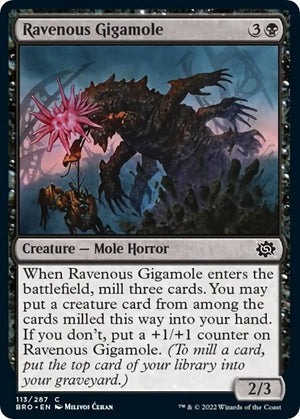 Image for Ravenous Gigamole (The Brothers' War) (113) - Magic: The Gathering
