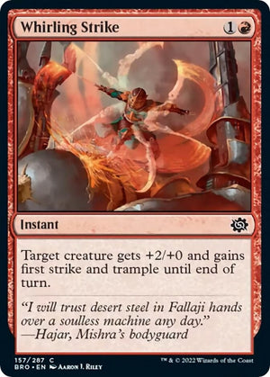 Image for Whirling Strike (The Brothers' War) (157) - Magic: The Gathering