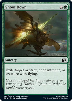 Image for Shoot Down (The Brothers' War) (190) - Magic: The Gathering