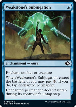 Image for Weakstone's Subjugation (The Brothers' War) (72) - Magic: The Gathering