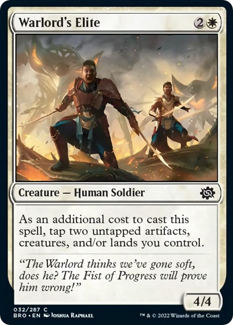 Image for Warlord's Elite (The Brothers' War) (32) - Magic: The Gathering