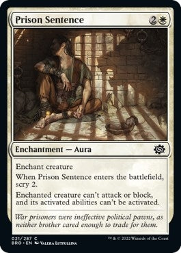Image for Prison Sentence (The Brothers' War) (21) - Magic: The Gathering