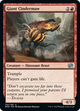 Image for Giant Cindermaw (The Brothers' War) (136) - Magic: The Gathering