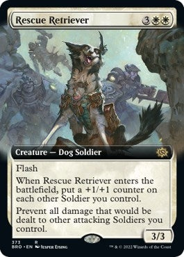 Image for Rescue Retriever (Extended Art) (The Brothers' War) (373) - Magic: The Gathering