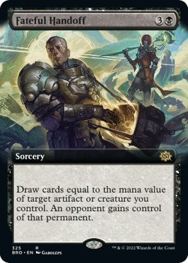 Image for Fateful Handoff (Extended Art) (The Brothers' War) (325) - Magic: The Gathering