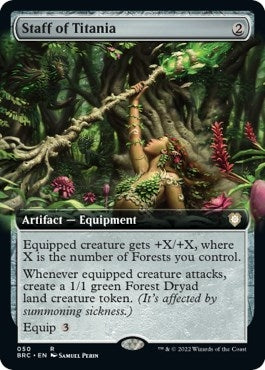 Image for Staff of Titania (Extended Art) (Commander: The Brothers' War) (50) - Magic: The Gathering