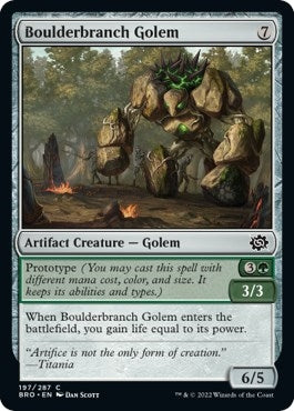 Image for Boulderbranch Golem (The Brothers' War) (197) - Magic: The Gathering