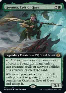 Image for Gwenna, Eyes of Gaea (Extended Art) (The Brothers' War) (347) - Magic: The Gathering