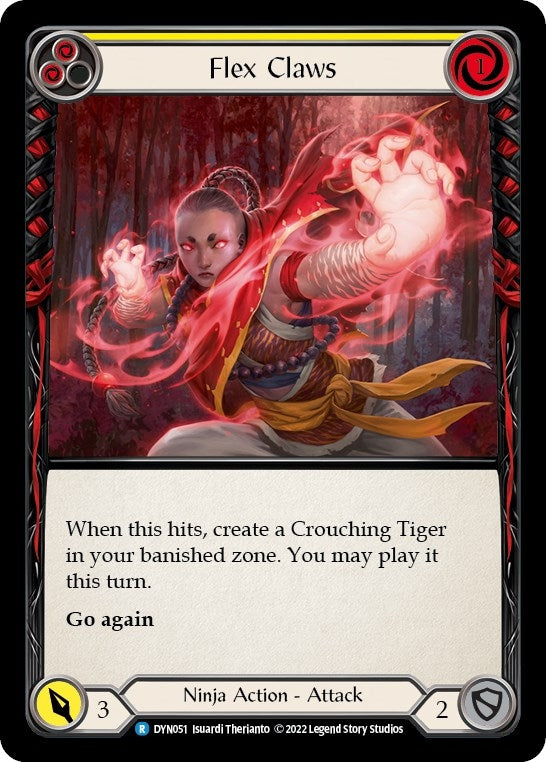 Image for Flex Claws (Yellow) (Dynasty) (DYN051) - Flesh and Blood TCG