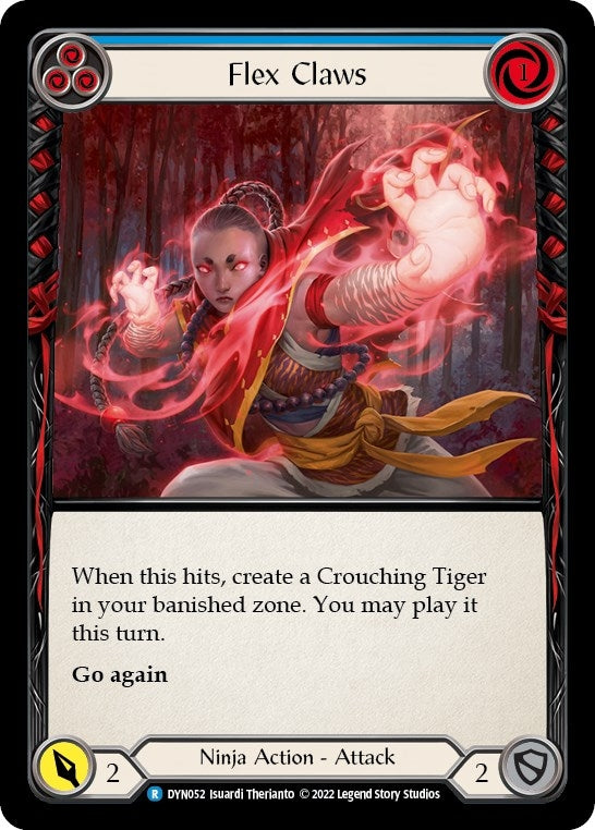 Image for Flex Claws (Blue) (Dynasty) (DYN052) - Flesh and Blood TCG