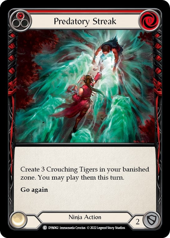 Image for Predatory Streak (Red) (Dynasty) (DYN062) - Flesh and Blood TCG