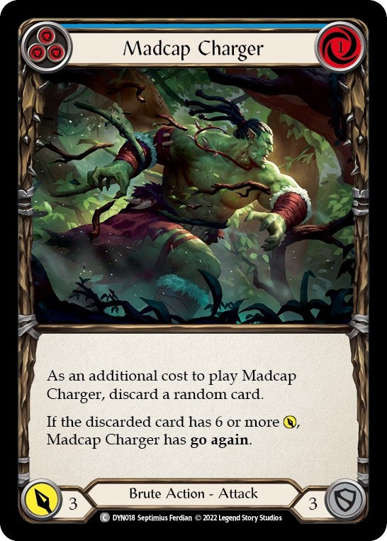 Image for Madcap Charger (Blue) (Dynasty) (DYN018) - Flesh and Blood TCG