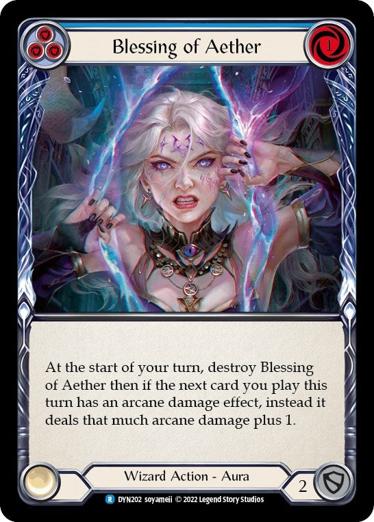 Image for Blessing of Aether (Blue) (Dynasty) (DYN202) - Flesh and Blood TCG