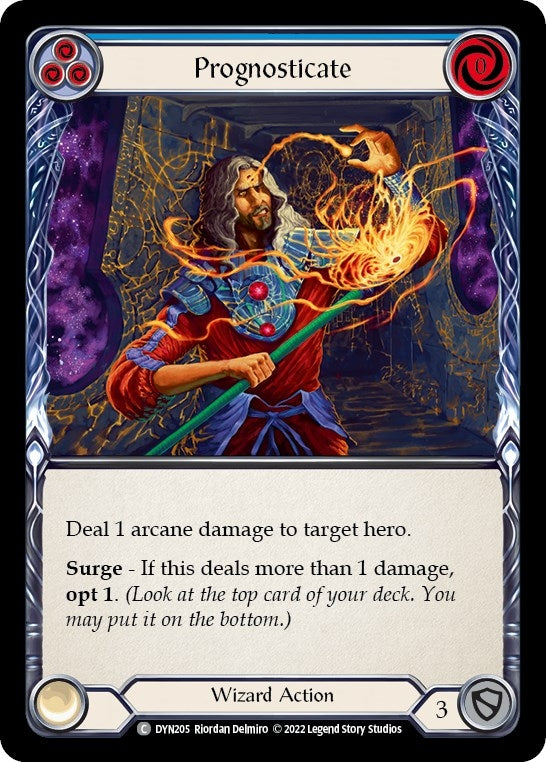 Image for Prognosticate (Blue) (Dynasty) (DYN205) - Flesh and Blood TCG