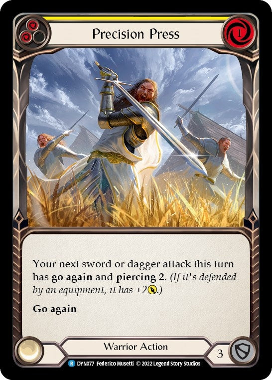 Image for Precision Press (Yellow) (Dynasty) (DYN077) - Flesh and Blood TCG
