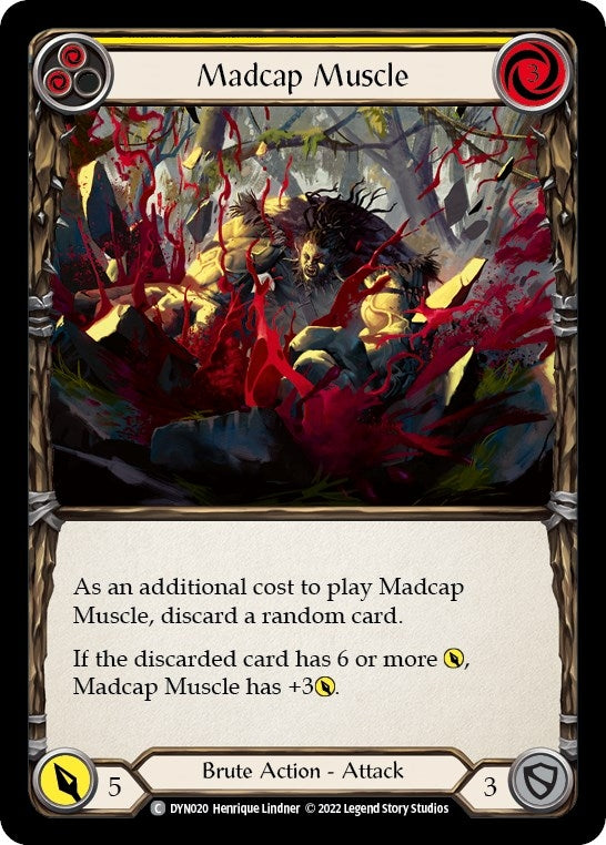 Image for Madcap Muscle (Yellow) (Dynasty) (DYN020) - Flesh and Blood TCG