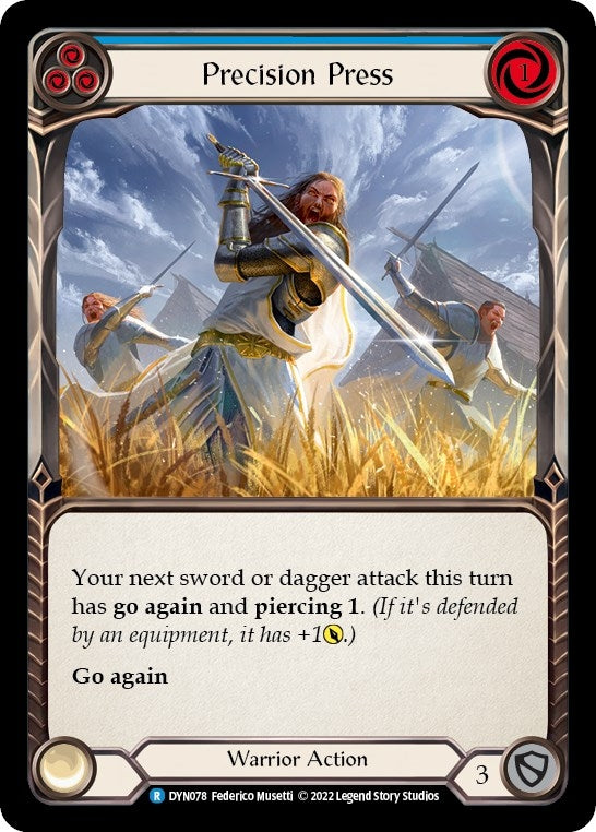 Image for Precision Press (Blue) (Dynasty) (DYN078) - Flesh and Blood TCG