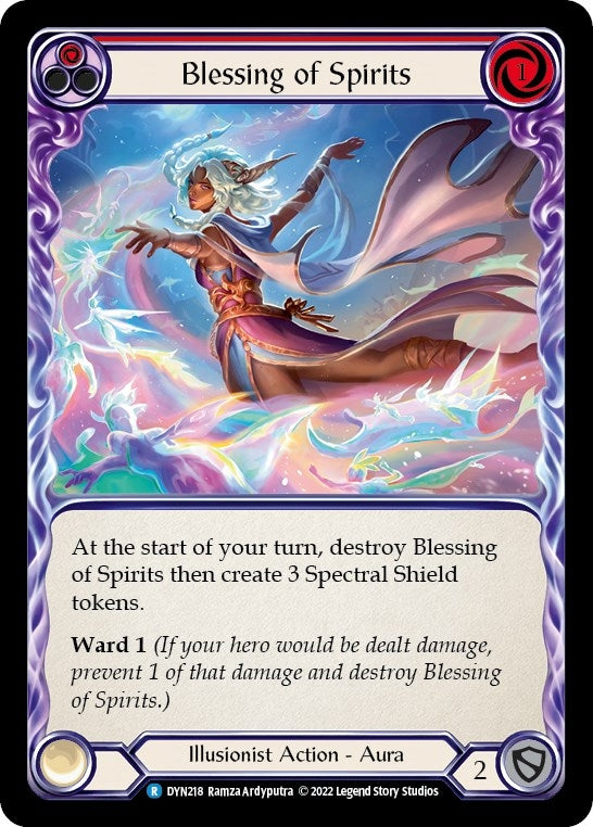 Image for Blessing of Spirits (Red) (Dynasty) (DYN218) - Flesh and Blood TCG