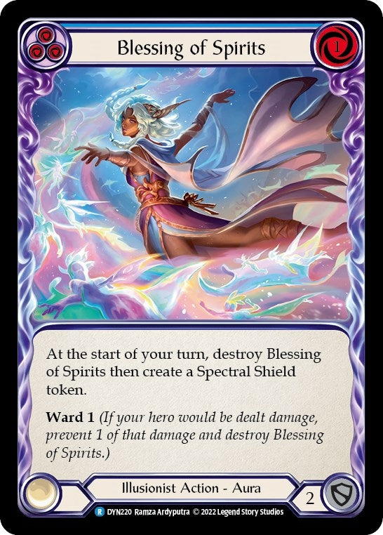 Image for Blessing of Spirits (Blue) (Dynasty) (DYN220) - Flesh and Blood TCG