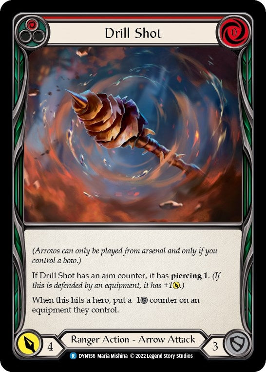 Image for Drill Shot (Red) (Dynasty) (DYN156) - Flesh and Blood TCG