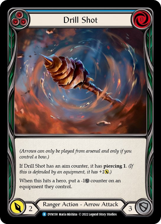 Image for Drill Shot (Blue) (Dynasty) (DYN158) - Flesh and Blood TCG