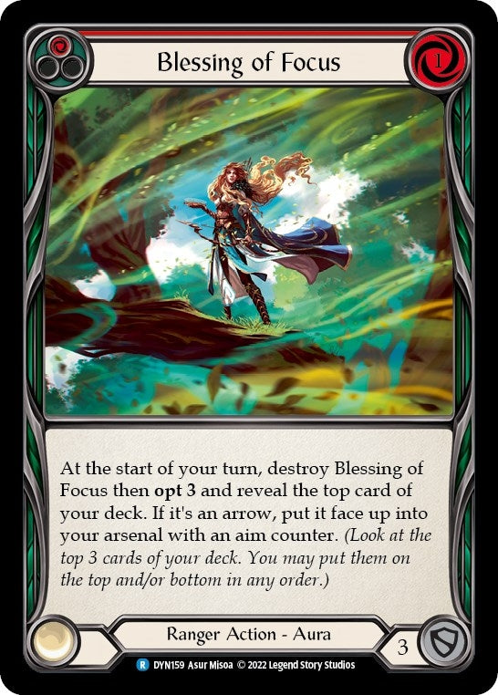 Image for Blessing of Focus (Red) (Dynasty) (DYN159) - Flesh and Blood TCG